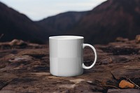 PNG coffee mug mockup, transparent background