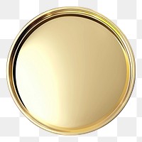 PNG  Golden round elegant shiny plate