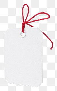 PNG  Blank tag with red string