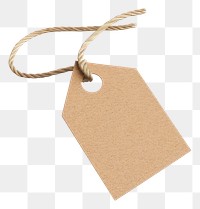 PNG  Blank brown paper tag with string