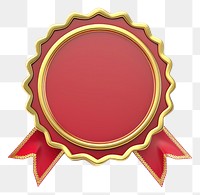 PNG  Elegant red award ribbon badge