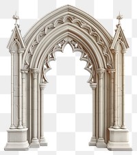 PNG Gothic architectural stone archway