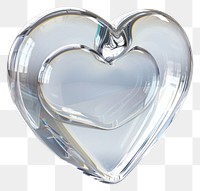 Elegant glass heart shape