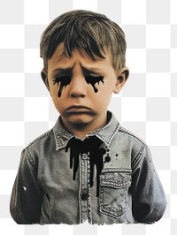 PNG Sad child surreal illustration art