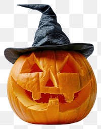 PNG Spooky carved pumpkin witch