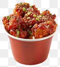 PNG Spicy Korean fried chicken bowl