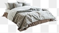 PNG  Elegant modern bed with linens