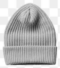 PNG Cozy grey knit beanie hat