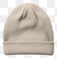 PNG Beige ribbed knit beanie