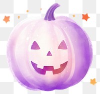 PNG Purple Halloween pumpkin illustration