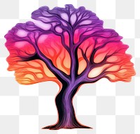 PNG Vibrant abstract tree illustration