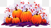 PNG Vibrant autumn pumpkins illustration