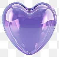 PNG  Glossy purple heart shape