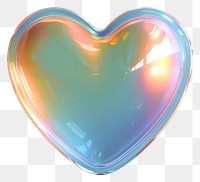 PNG  Colorful iridescent heart shape