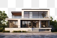 PNG  Modern luxury home exterior design