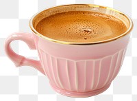 PNG Elegant pink coffee cup