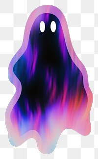 Colorful ghost transparent PNG