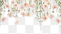 PNG Delicate hanging pink flowers