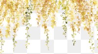 PNG Delicate hanging floral illustration