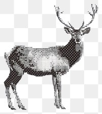 PNG Pixelated deer art illustration