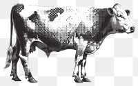 PNG Halftone cow art illustration