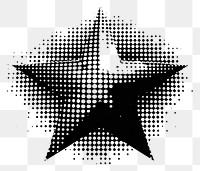 PNG Halftone star abstract design