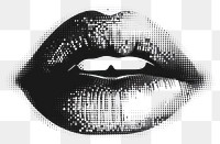 PNG Pop art lips illustration