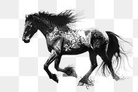 PNG Digital horse art illustration