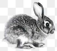 PNG Abstract rabbit with pixel effect