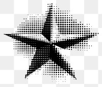 PNG Abstract halftone star illustration