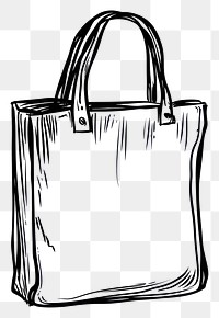 PNG  Hand-drawn tote bag illustration