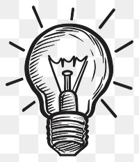 PNG  Hand-drawn light bulb illustration