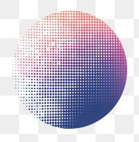 PNG Colorful gradient halftone circle