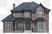 Elegant brick suburban house