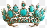 Turquoise gemstone royal crown