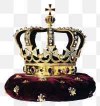 Royal golden crown with jewels