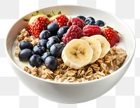 PNG Healthy breakfast bowl with fruits