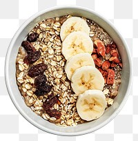 PNG Healthy oatmeal with fruits