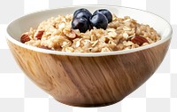 PNG Healthy oatmeal breakfast bowl