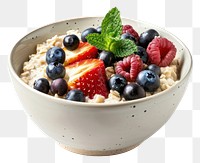 PNG Healthy oatmeal with fresh berries