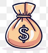 PNG  Money bag cartoon illustration