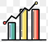 PNG  Colorful bar chart illustration