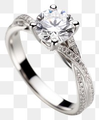 PNG Elegant diamond engagement ring