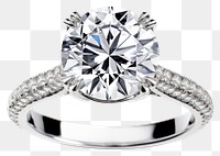 PNG Elegant diamond engagement ring