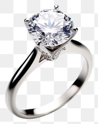 PNG Elegant diamond engagement ring