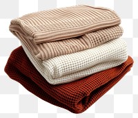 PNG  Cozy, folded, textured, blankets, stacked