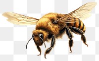 PNG Detailed honey bee illustration