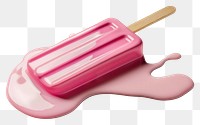 PNG Melting pink popsicle on surface