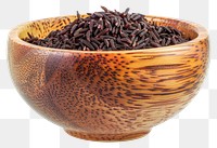 PNG Nutritious black rice in bowl