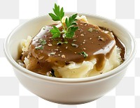 PNG Creamy mashed potatoes with gravy